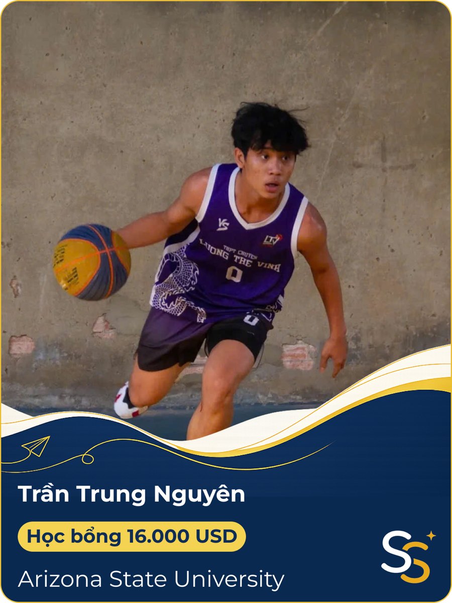 Trần Trung Nguyên, học bổng 16.000 USD, Arizona State University