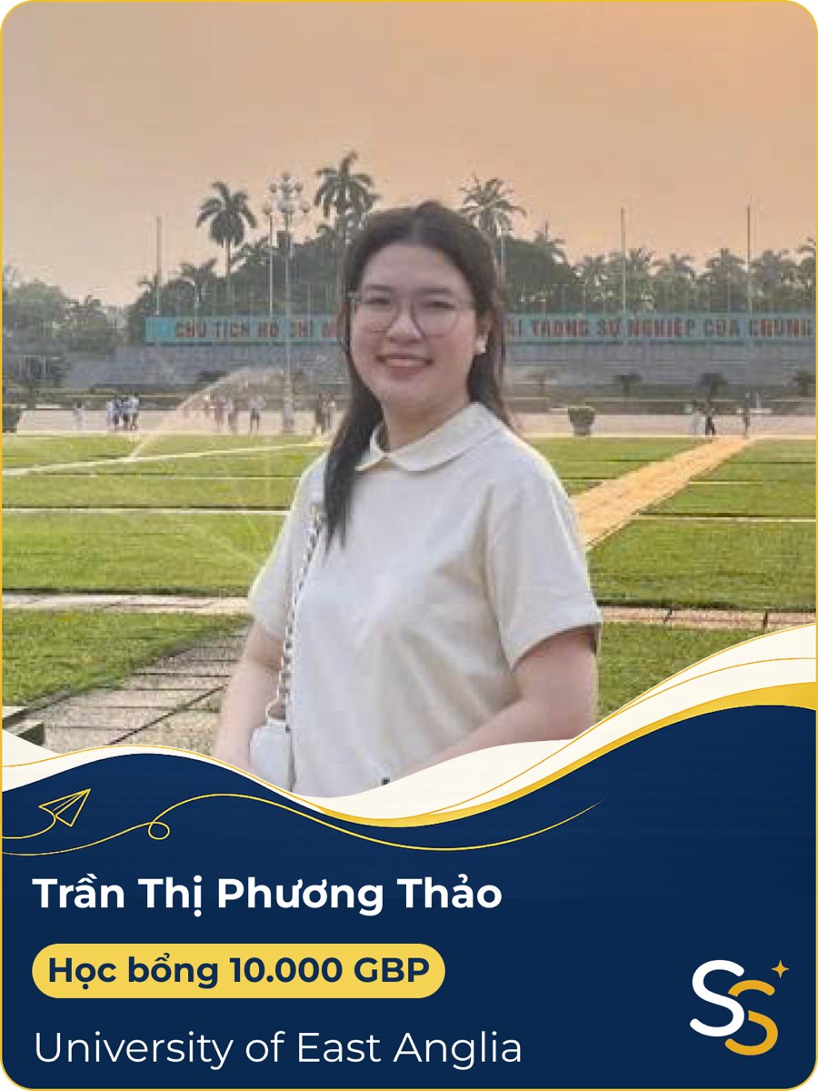 Trần Thị Phương Thảo, học bổng 10.000 GBP, University of East Anglia